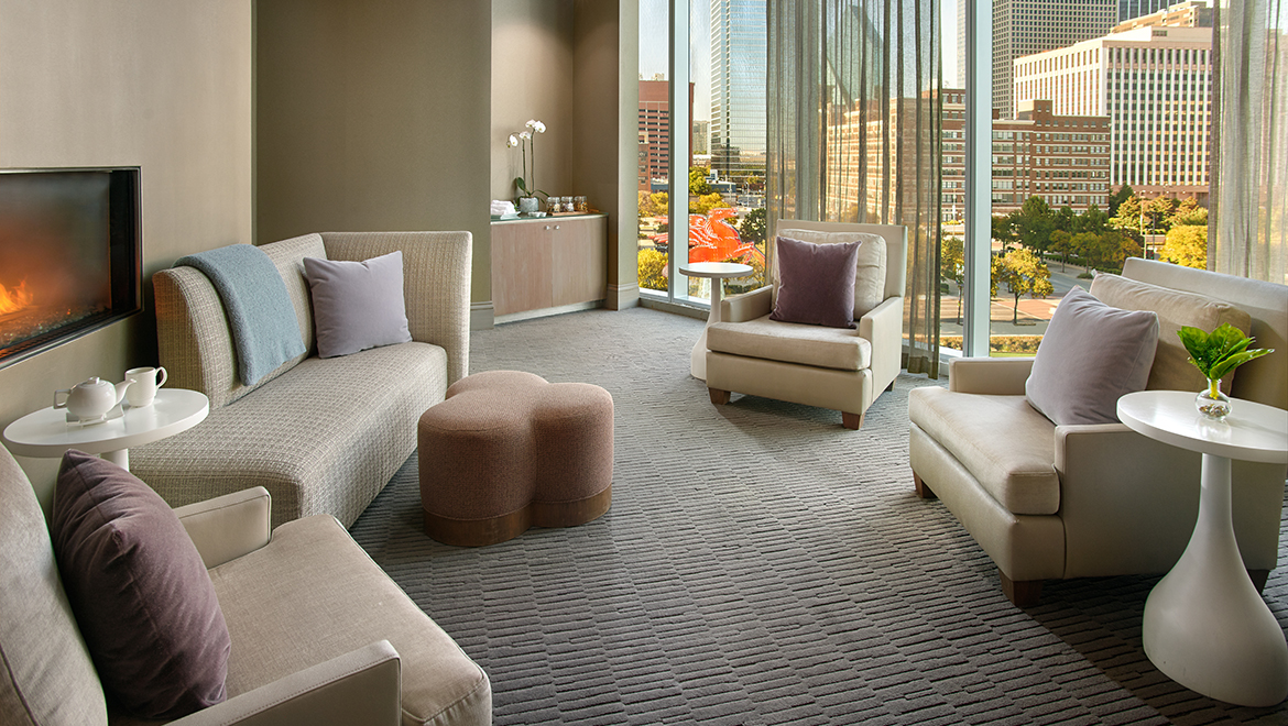 Relaxation room in spa.