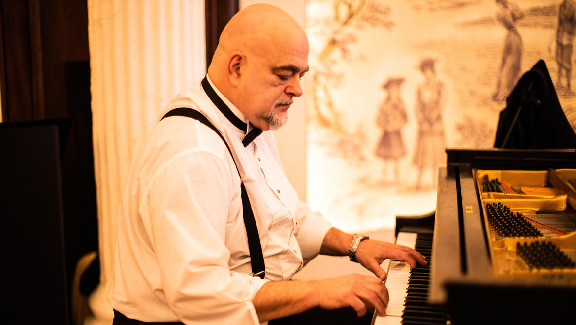 Man playing the piano