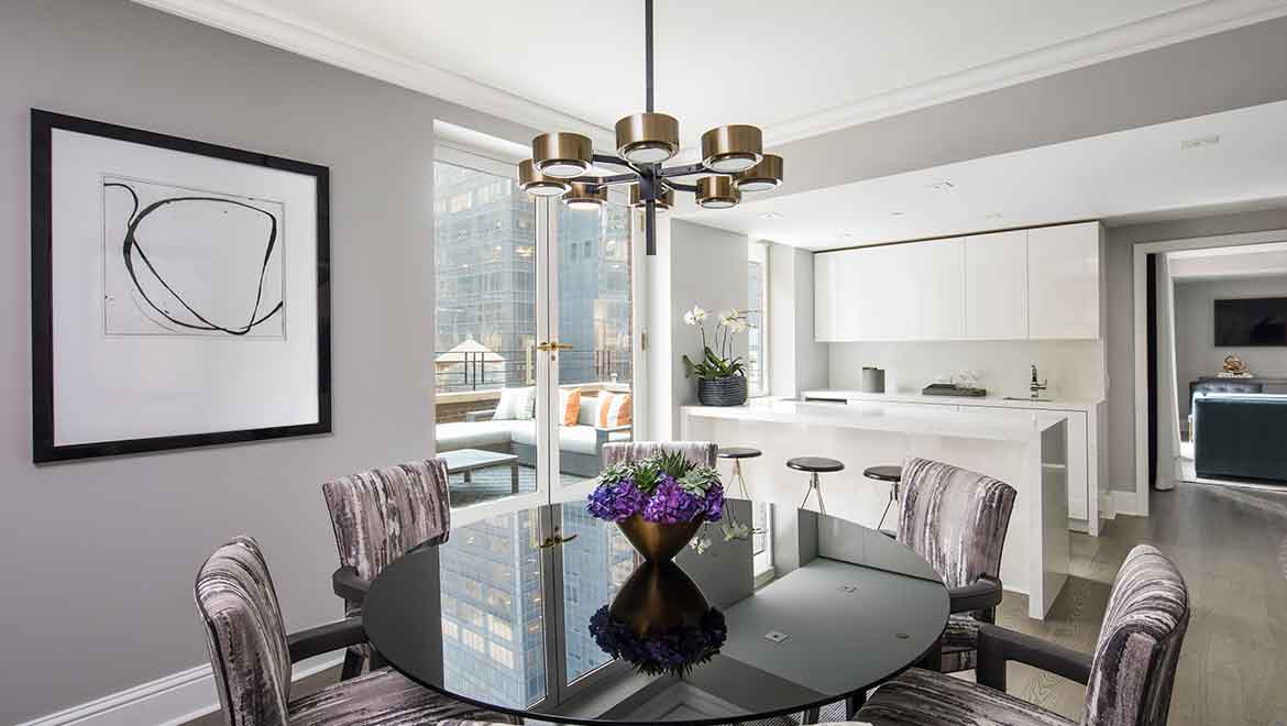 The Omni Berkshire Place Apartment Penthouse Kitchen